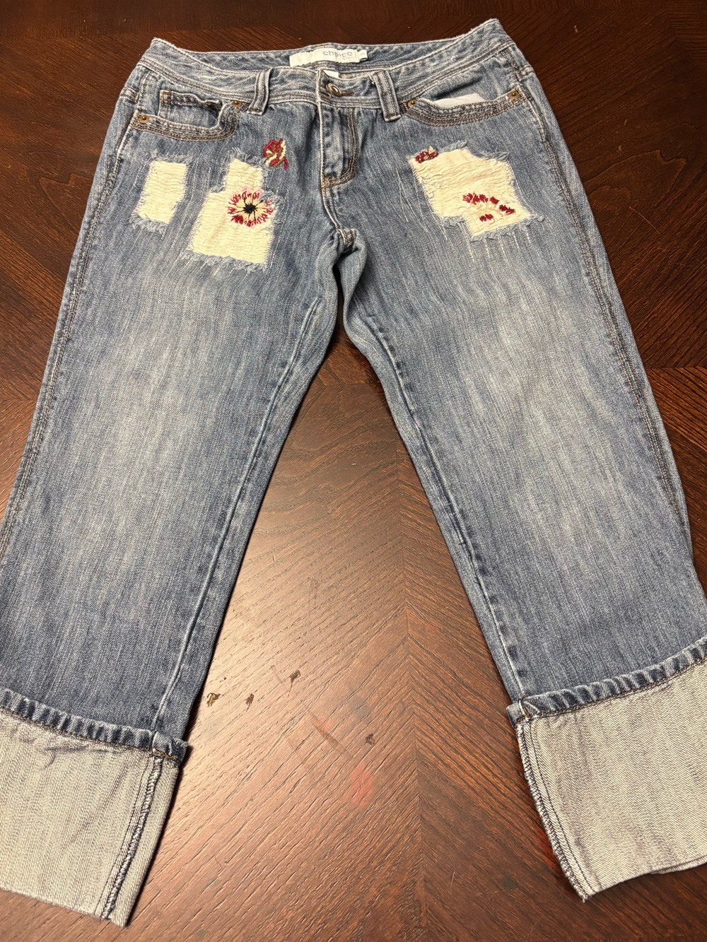 Vintage Y2K Choice by Calvin Klein Denim Capri- Size 28